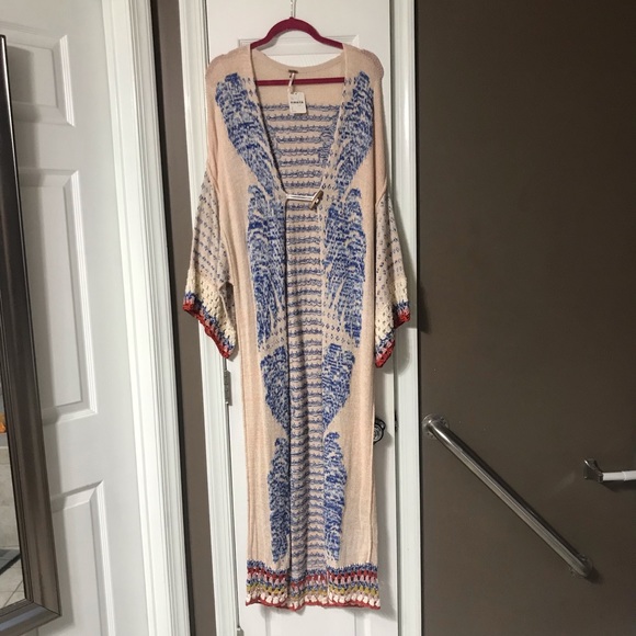 Free People Sweaters - Free People XS/S Floor Length Crochet Cardigan Free People Sweaters - Free People XS/S Floor Length Crochet Cardigan